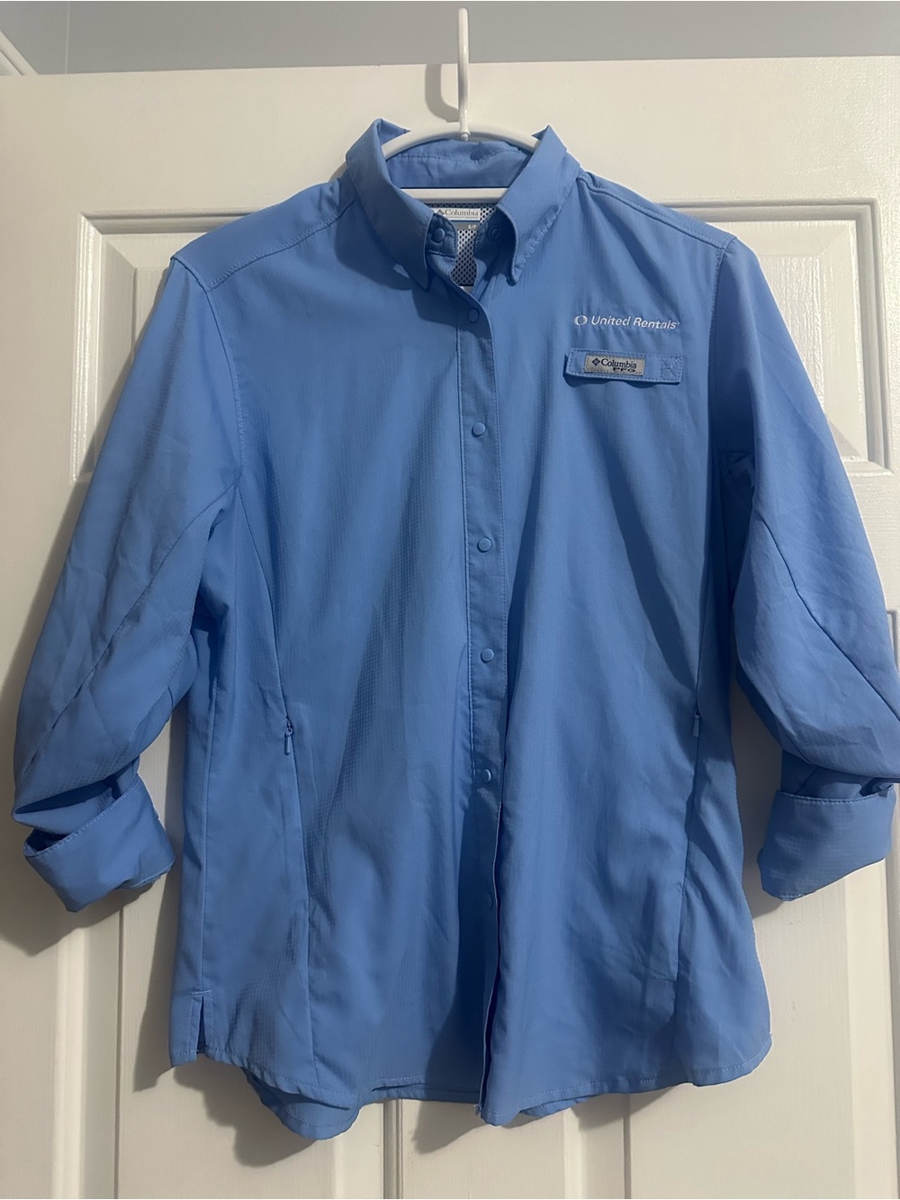 Columbia Women's Light Blue Outdoor Utility Shirt Jacket